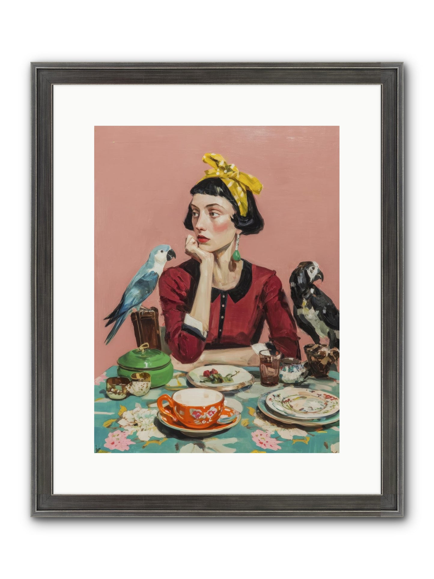 The Naturalist's Evening Ritual Framed Print - Slimwoods Black/Silver 12x16