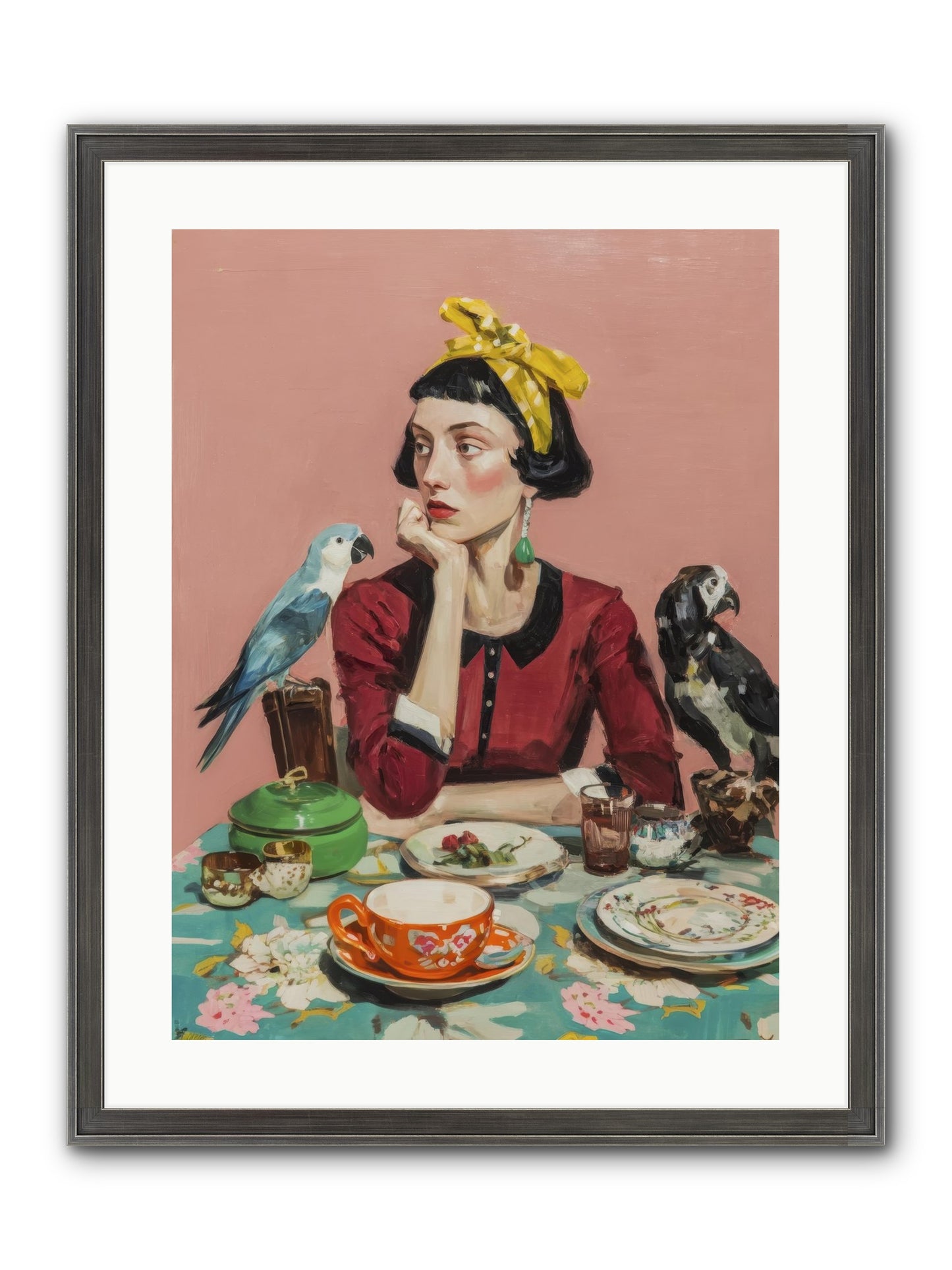 The Naturalist's Evening Ritual Framed Print - Slimwoods Black/Silver 18x24