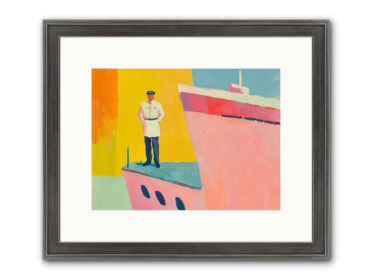 The Navigator Framed Print - Slimwoods Black/Silver 12x9