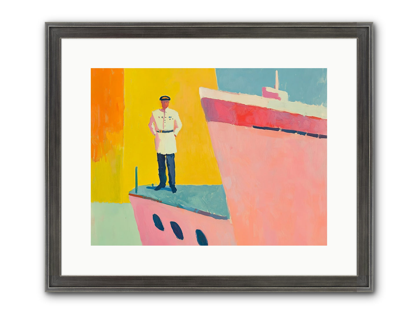 The Navigator Framed Print - Slimwoods Black/Silver 16x12
