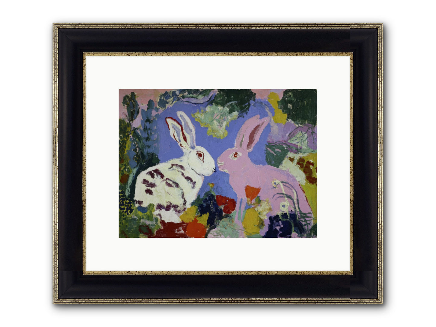 The Negotiation Of Spring Framed Print - Black & Gold 12x9