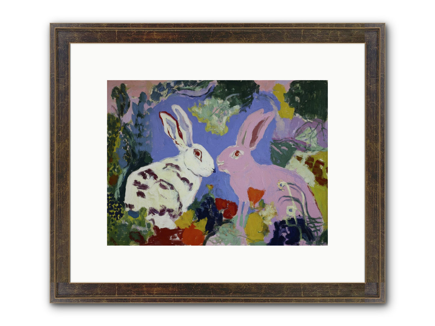 The Negotiation Of Spring Framed Print - Slimwoods Black/Gold 12x9