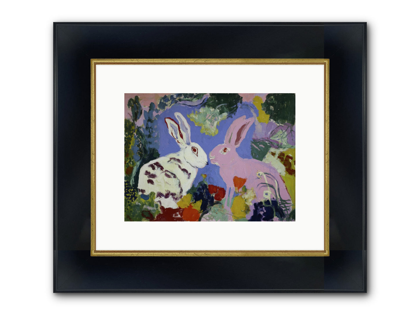 The Negotiation Of Spring Framed Print - Wide Black w/Gold 12x9