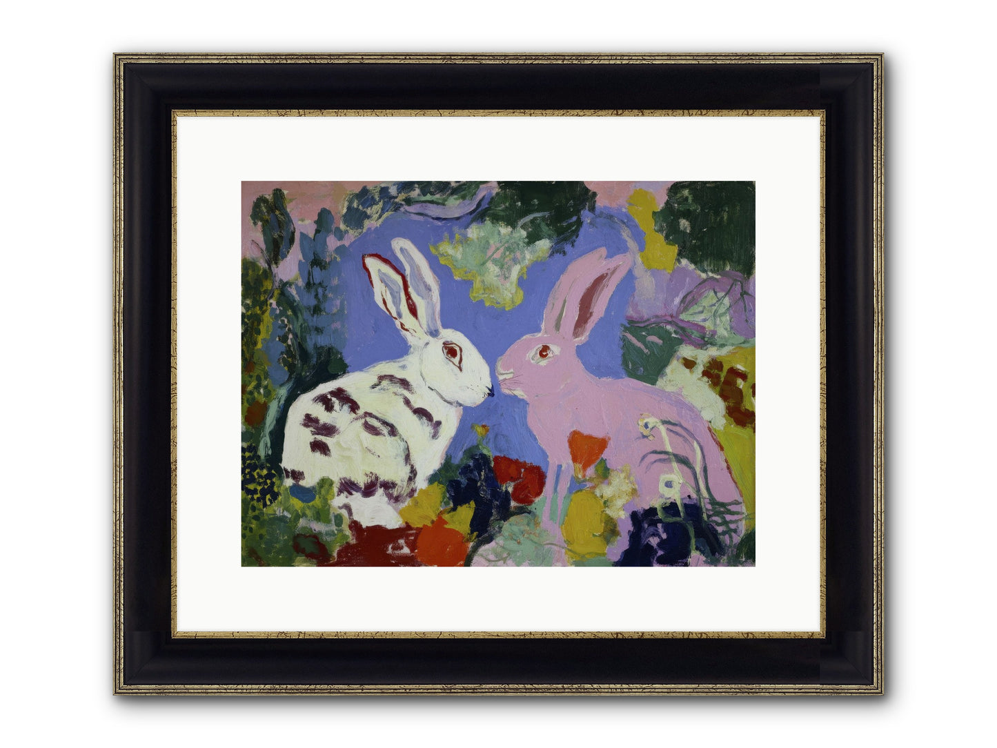 The Negotiation Of Spring Framed Print - Black & Gold 16x12