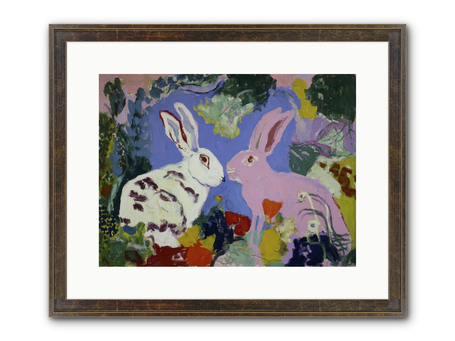 The Negotiation Of Spring Framed Print - Slimwoods Black/Gold 16x12