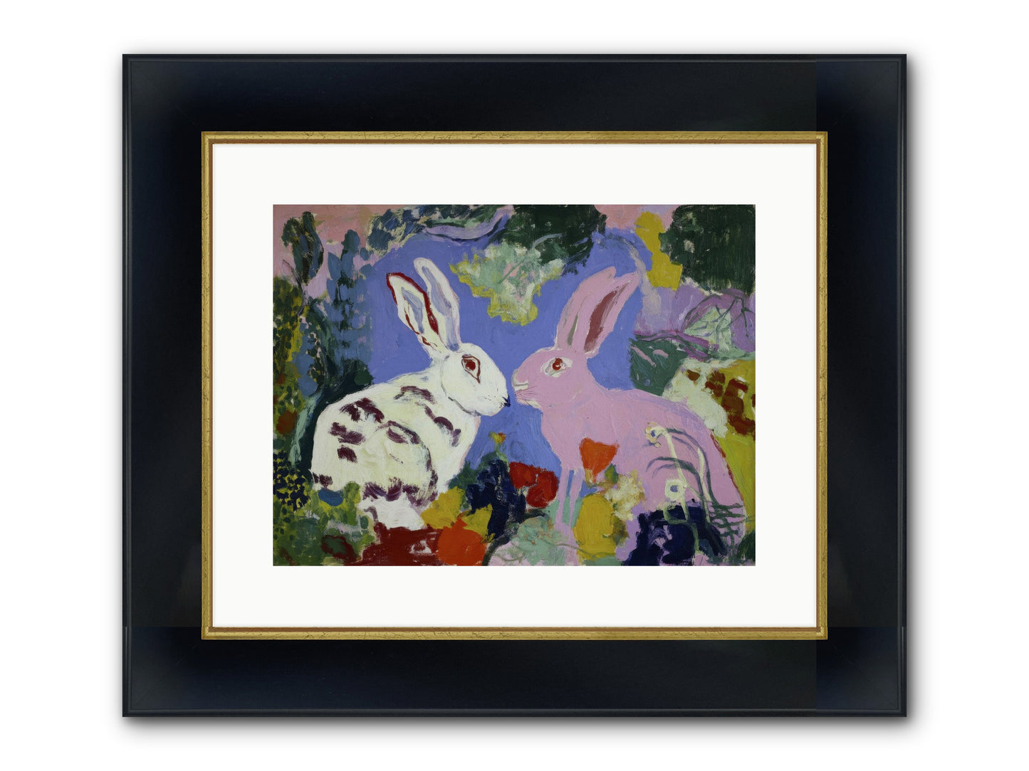 The Negotiation Of Spring Framed Print - Wide Black w/Gold 16x12