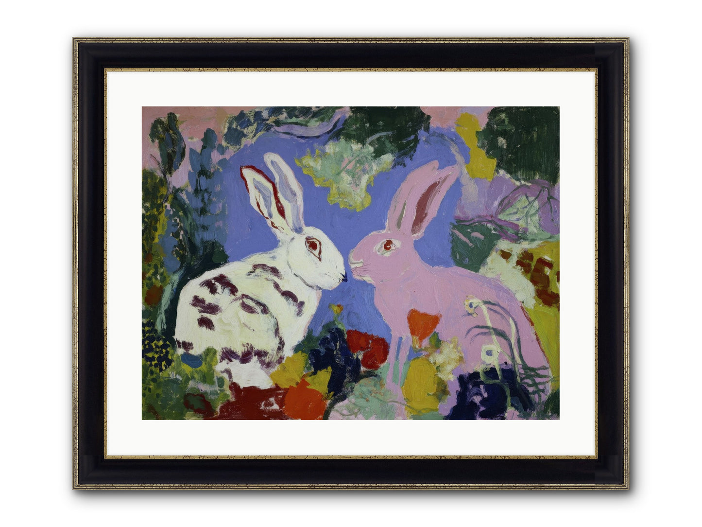 The Negotiation Of Spring Framed Print - Black & Gold 24x18