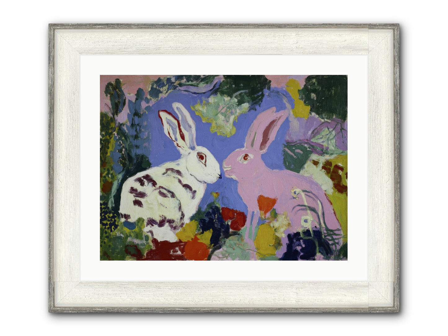 The Negotiation Of Spring Framed Print - Driftwood White 24x18
