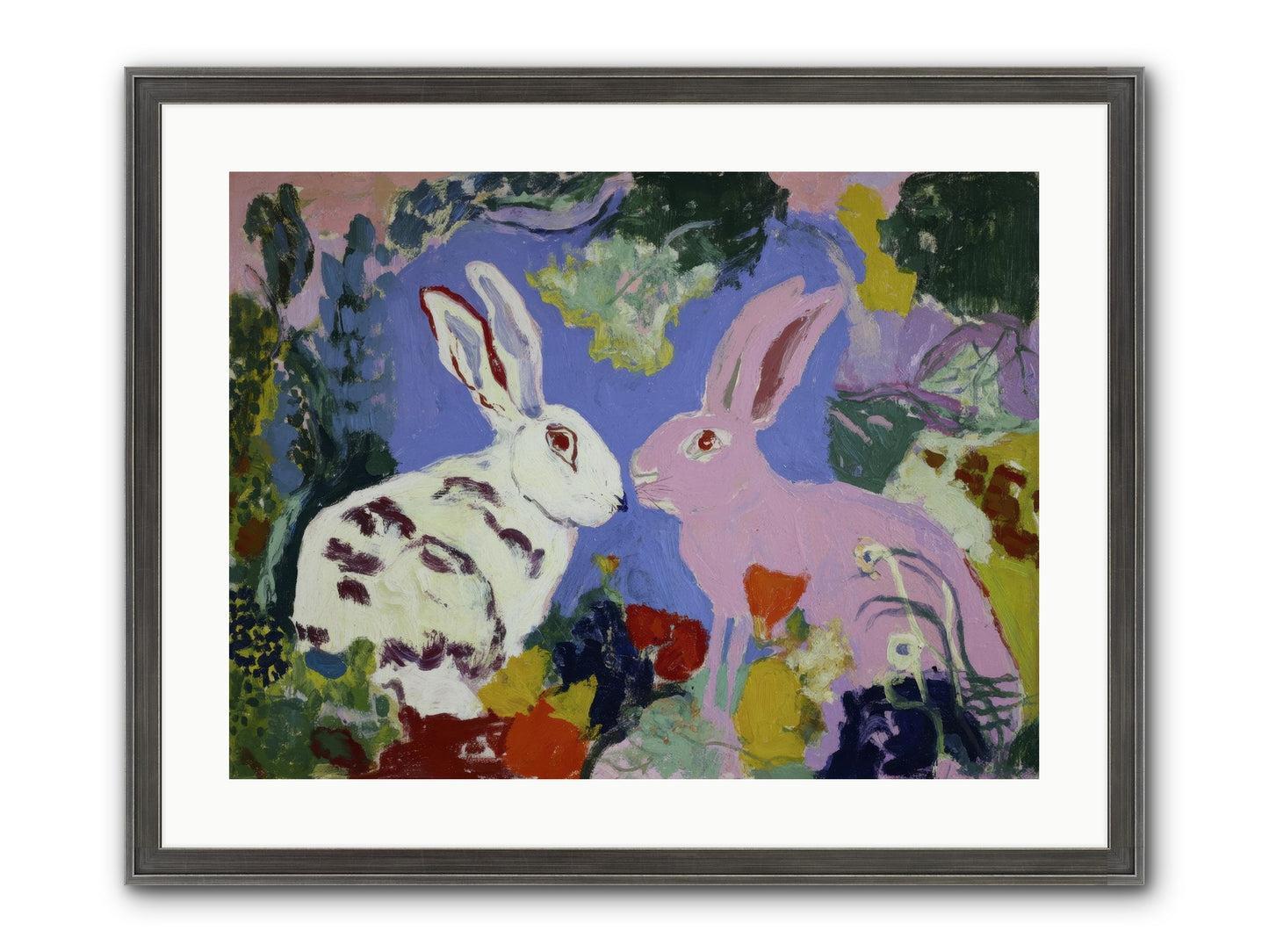 The Negotiation Of Spring Framed Print - Slimwoods Black/Silver 24x18