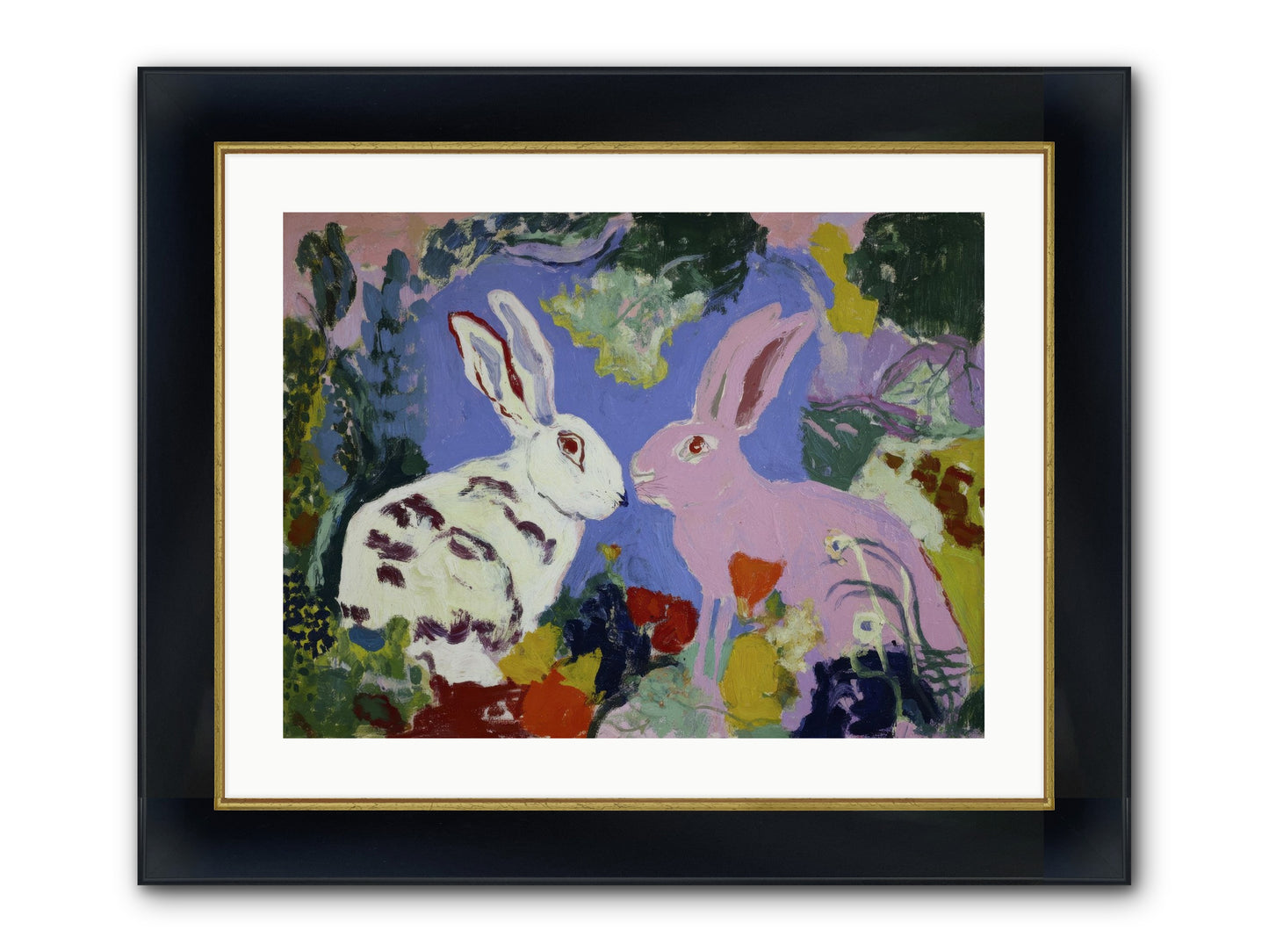 The Negotiation Of Spring Framed Print - Wide Black w/Gold 24x18