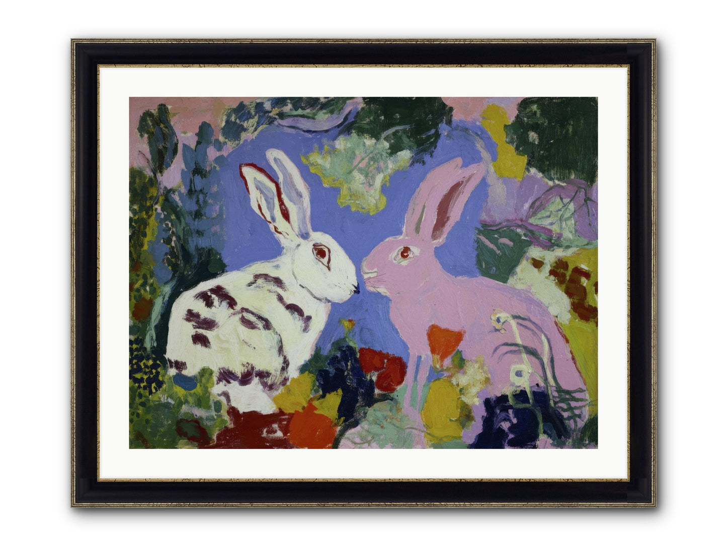 The Negotiation Of Spring Framed Print - Black & Gold 32x24