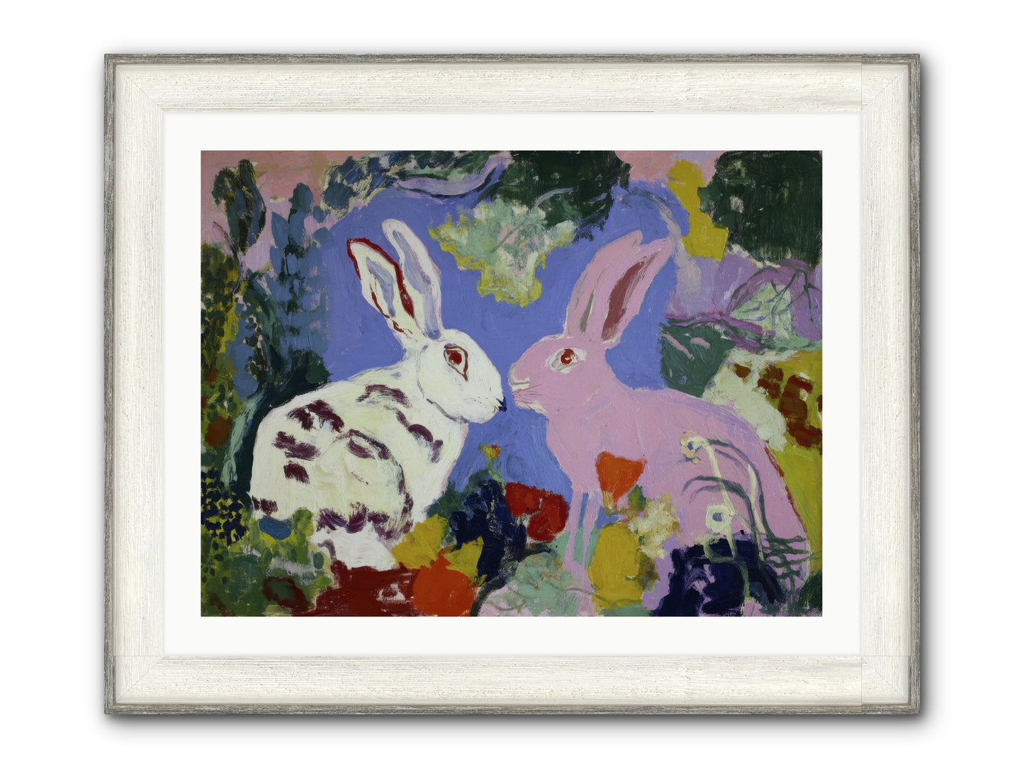 The Negotiation Of Spring Framed Print - Driftwood White 32x24