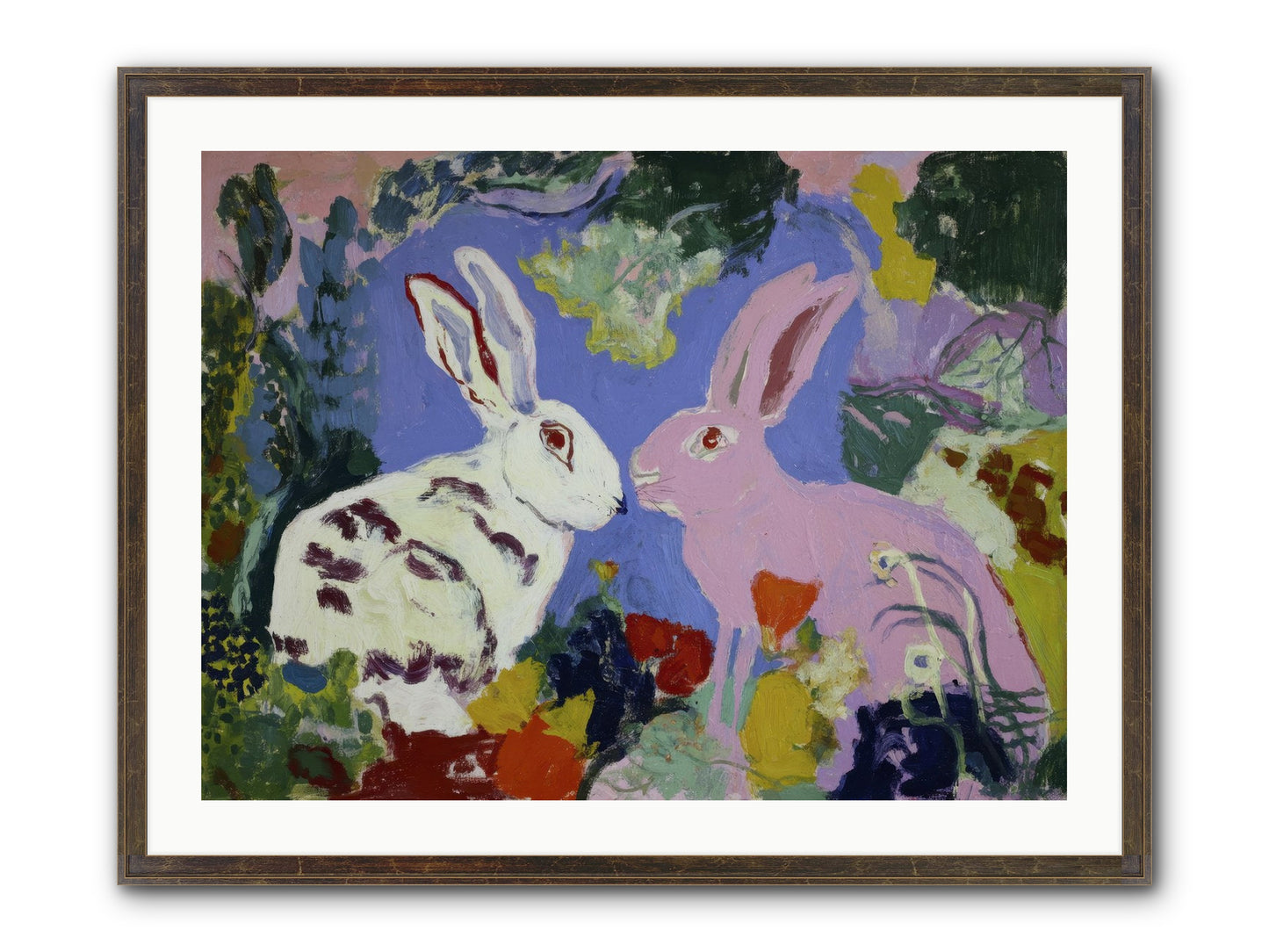 The Negotiation Of Spring Framed Print - Slimwoods Black/Gold 32x24