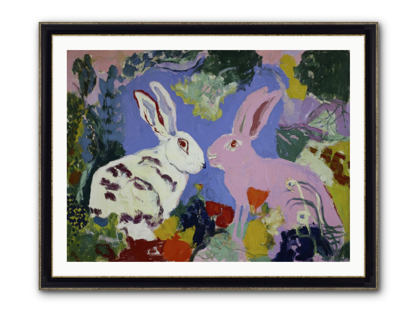 The Negotiation Of Spring Framed Print - Black & Gold 40x30