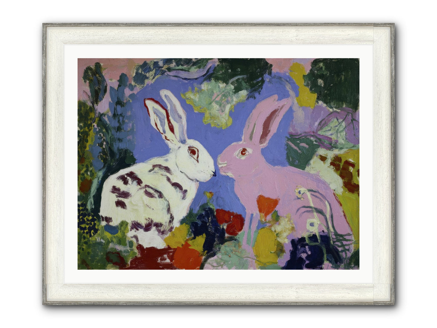 The Negotiation Of Spring Framed Print - Driftwood White 40x30
