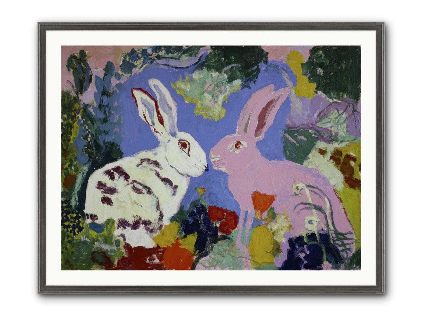 The Negotiation Of Spring Framed Print - Slimwoods Black/Silver 40x30