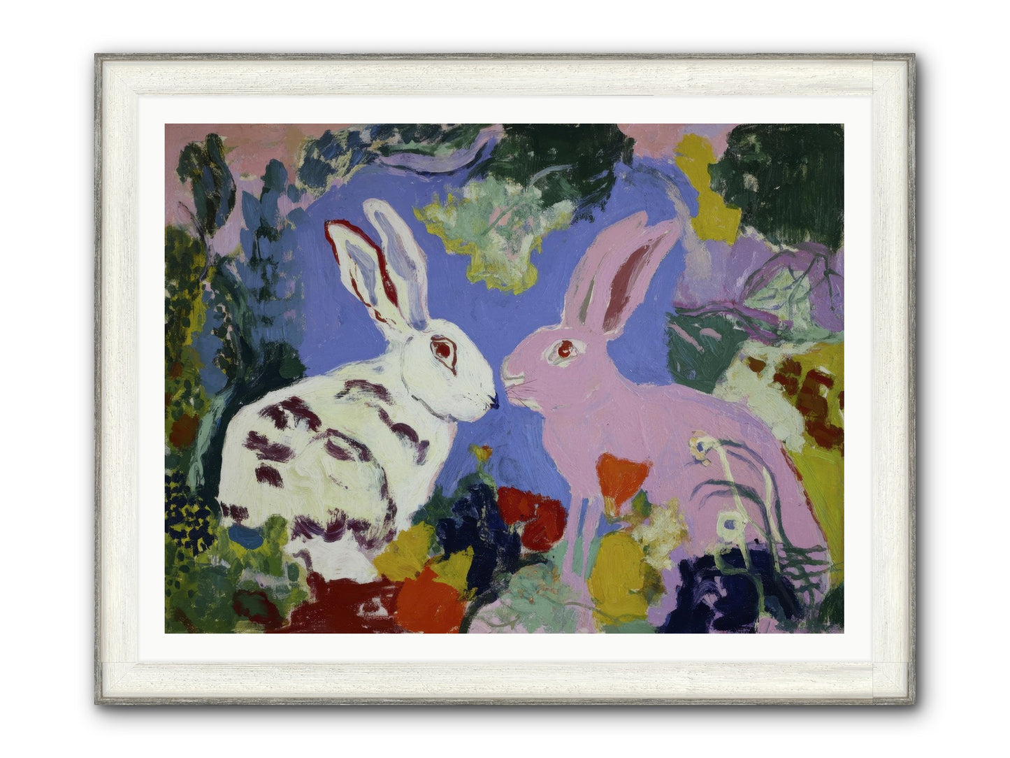 The Negotiation Of Spring Framed Print - Driftwood White 48x36
