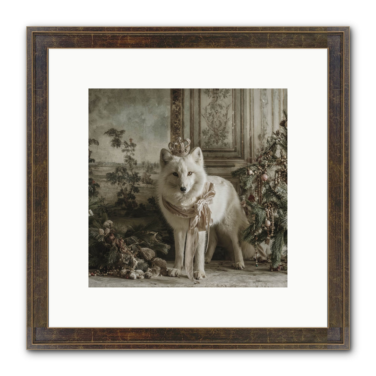 The Night Everything Shimmers Framed Print - Slimwoods Black/Gold 10x10