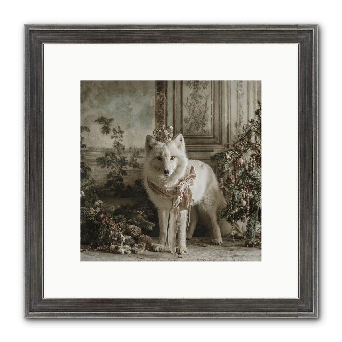 The Night Everything Shimmers Framed Print - Slimwoods Black/Silver 10x10
