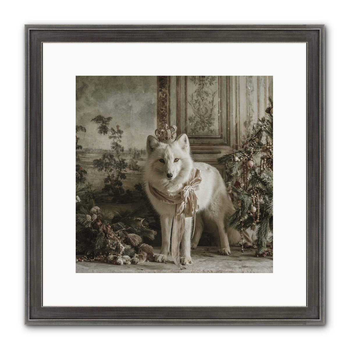 The Night Everything Shimmers Framed Print - Slimwoods Black/Silver 12x12
