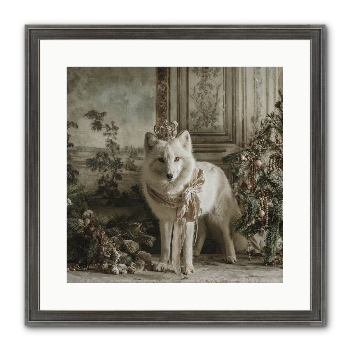The Night Everything Shimmers Framed Print - Slimwoods Black/Silver 16x16