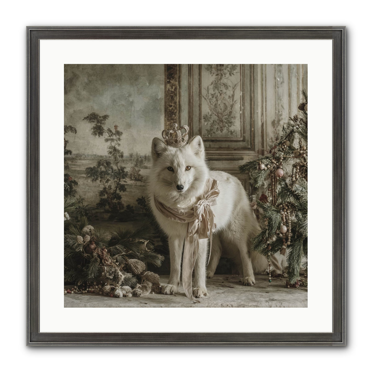 The Night Everything Shimmers Framed Print - Slimwoods Black/Silver 20x20