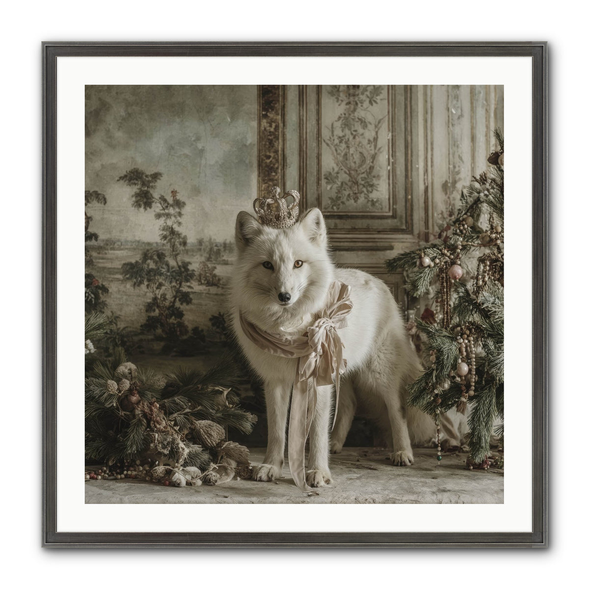 The Night Everything Shimmers Framed Print - Slimwoods Black/Silver 30x30