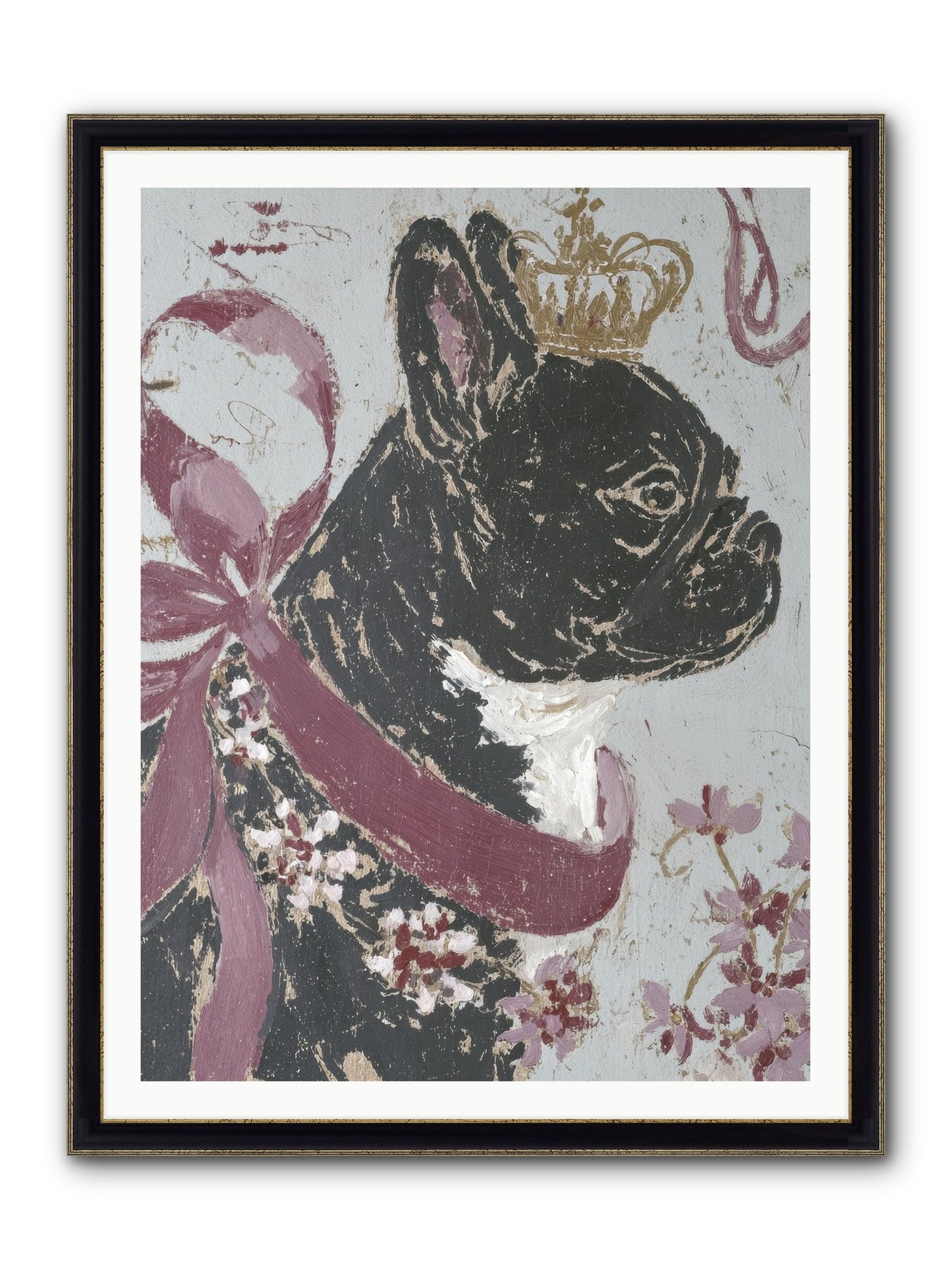 The Night Orchard Club Framed Print - Black & Gold 36x48