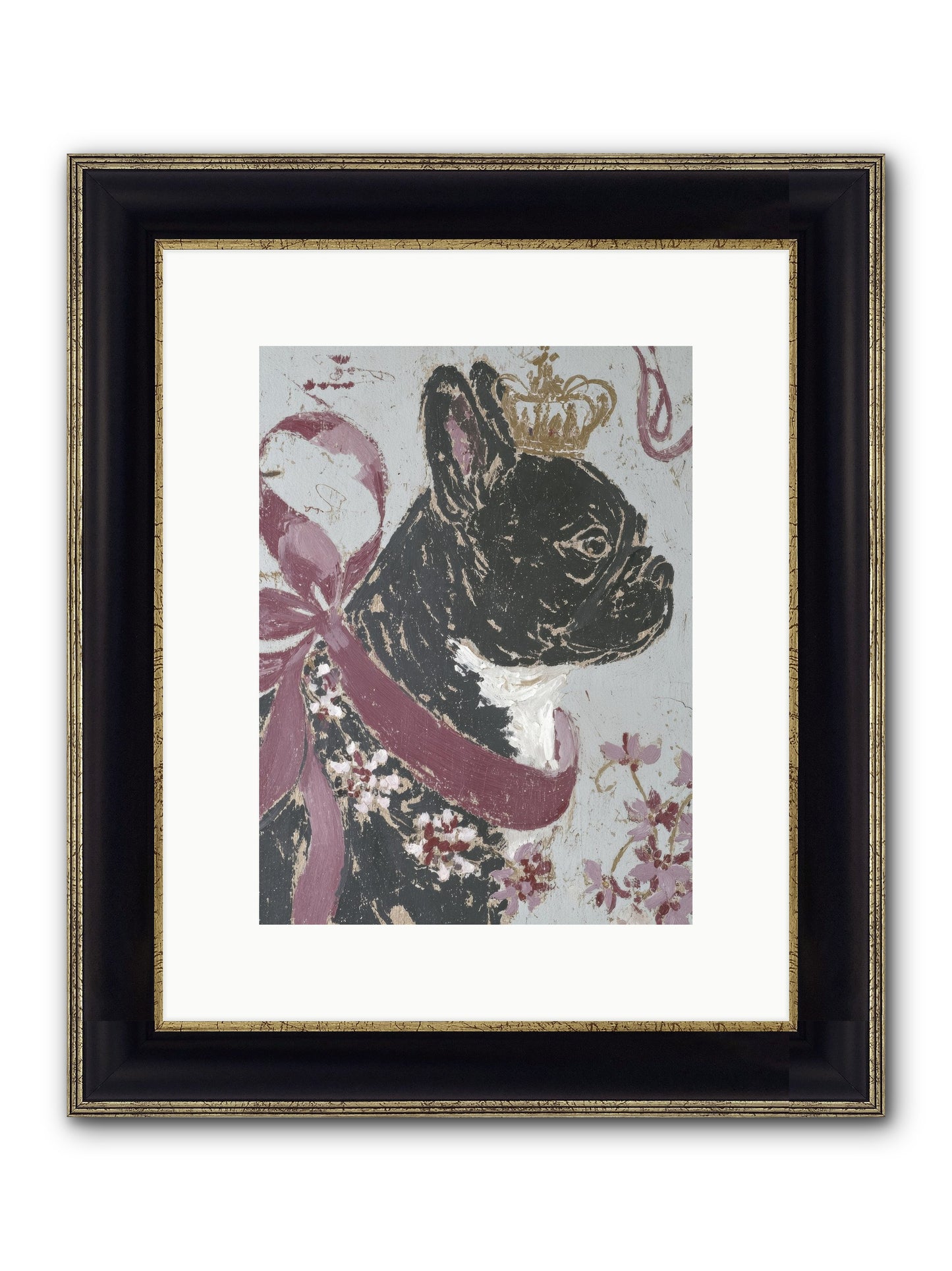 The Night Orchard Club Framed Print - Black & Gold 9x12