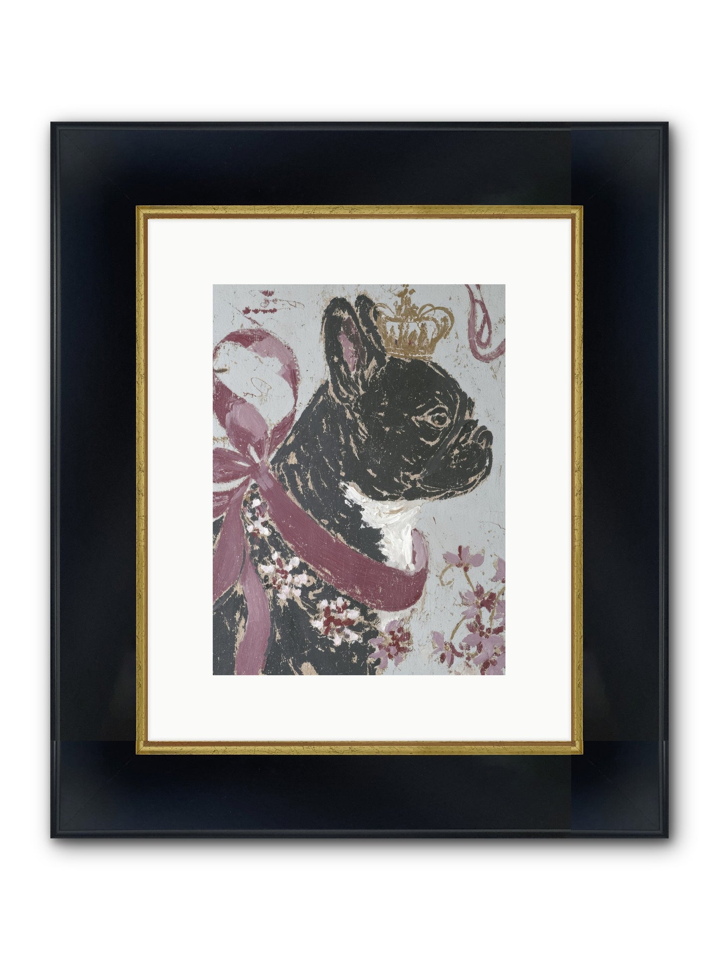 The Night Orchard Club Framed Print - Wide Black w/Gold 9x12