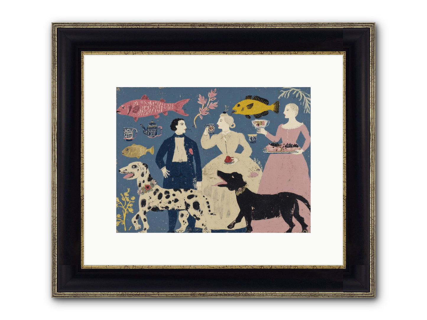The Night They Did Everything At Once Framed Print - Black & Gold 12x9