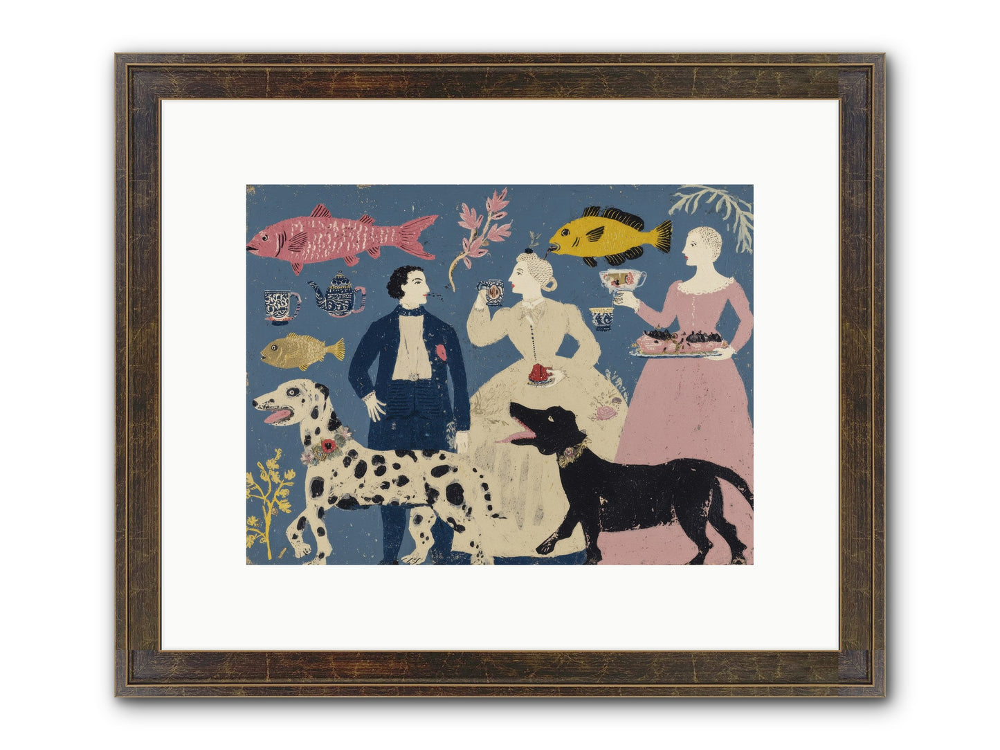 The Night They Did Everything At Once Framed Print - Slimwoods Black/Gold 12x9
