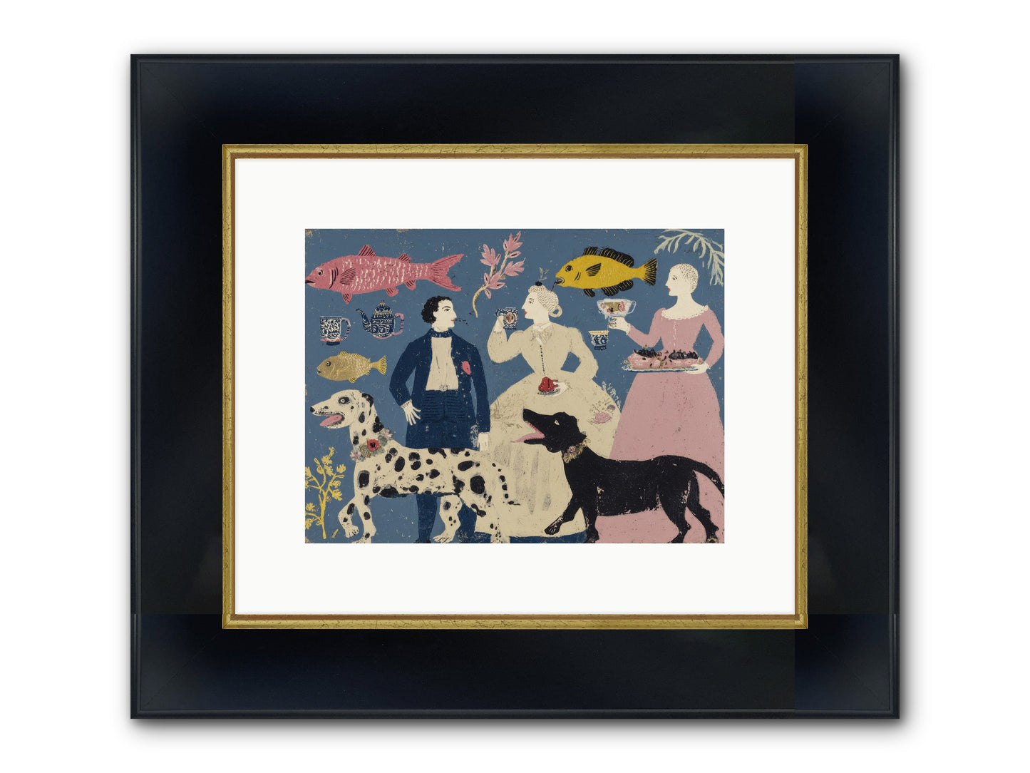 The Night They Did Everything At Once Framed Print - Wide Black w/Gold 12x9