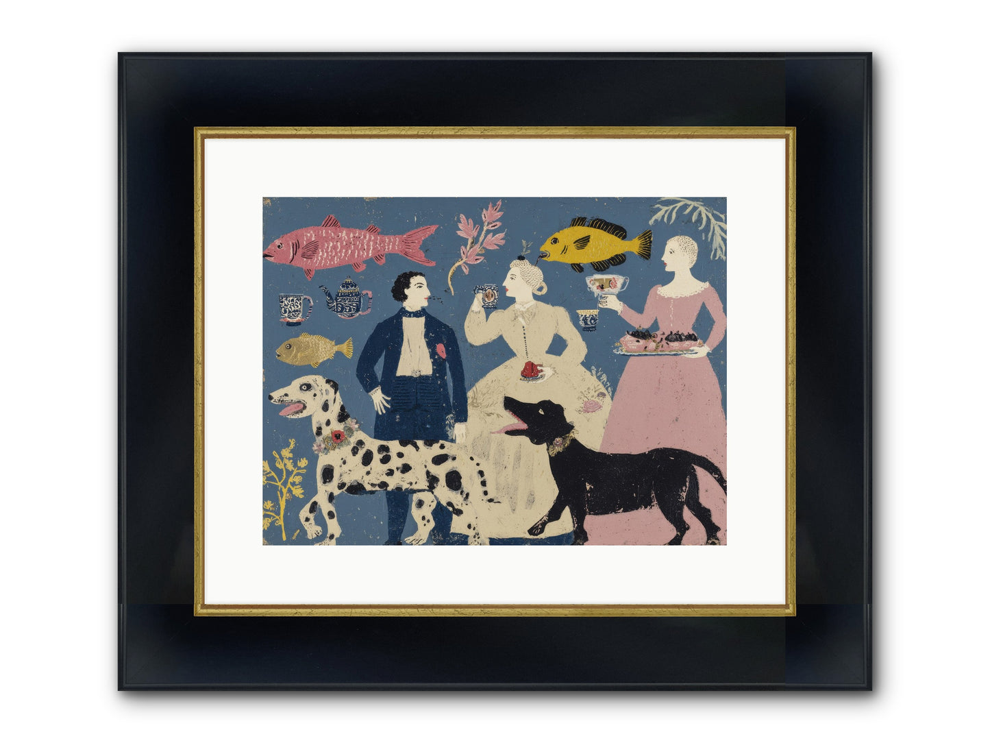 The Night They Did Everything At Once Framed Print - Wide Black w/Gold 16x12