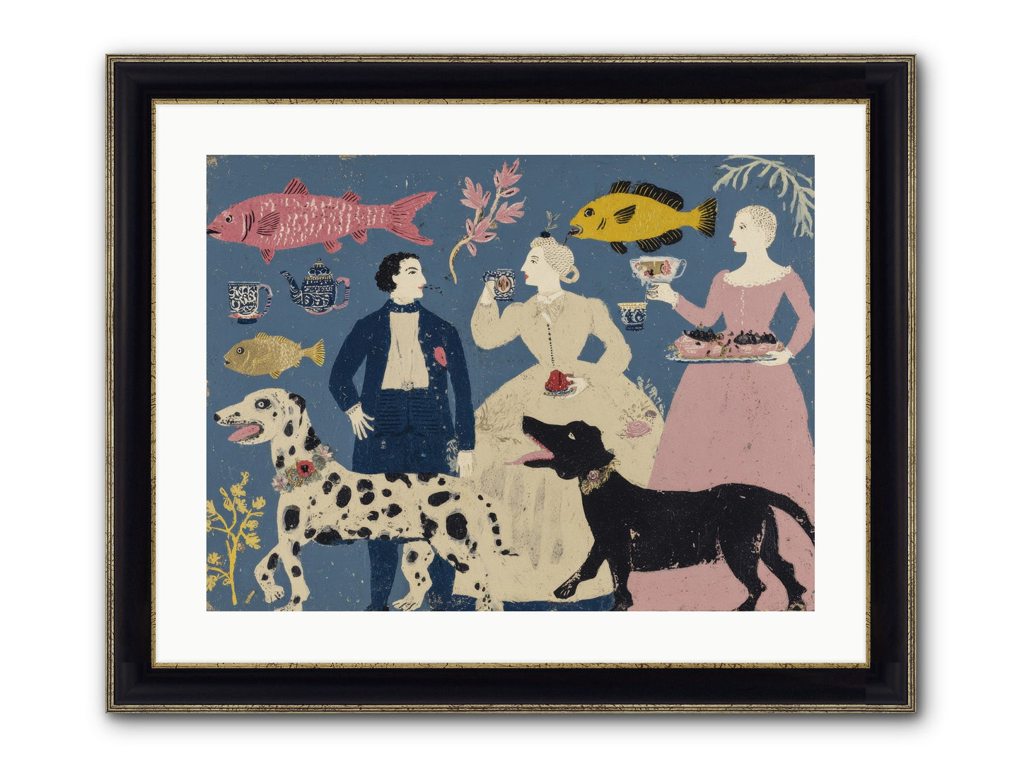 The Night They Did Everything At Once Framed Print - Black & Gold 24x18
