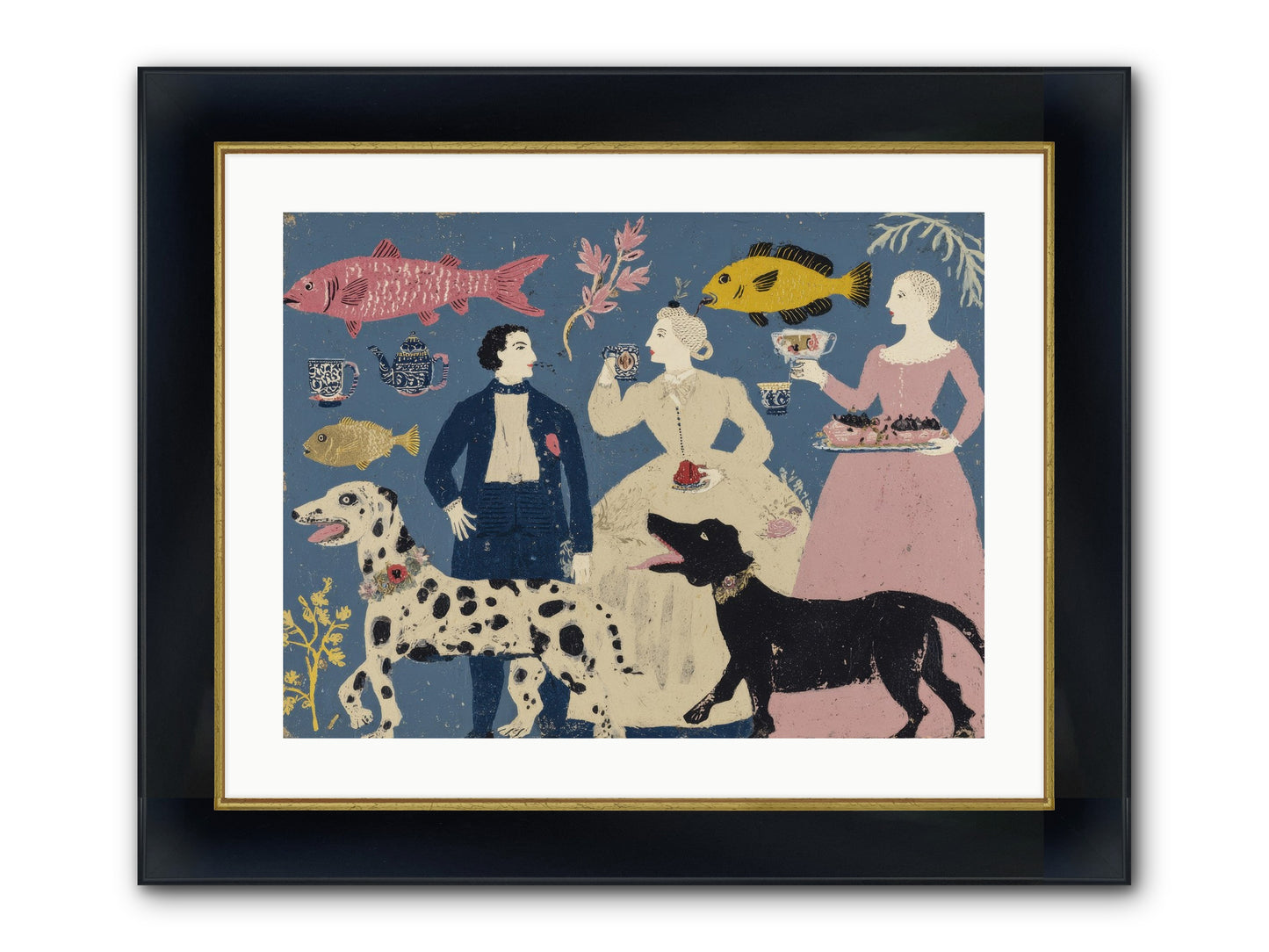 The Night They Did Everything At Once Framed Print - Wide Black w/Gold 24x18