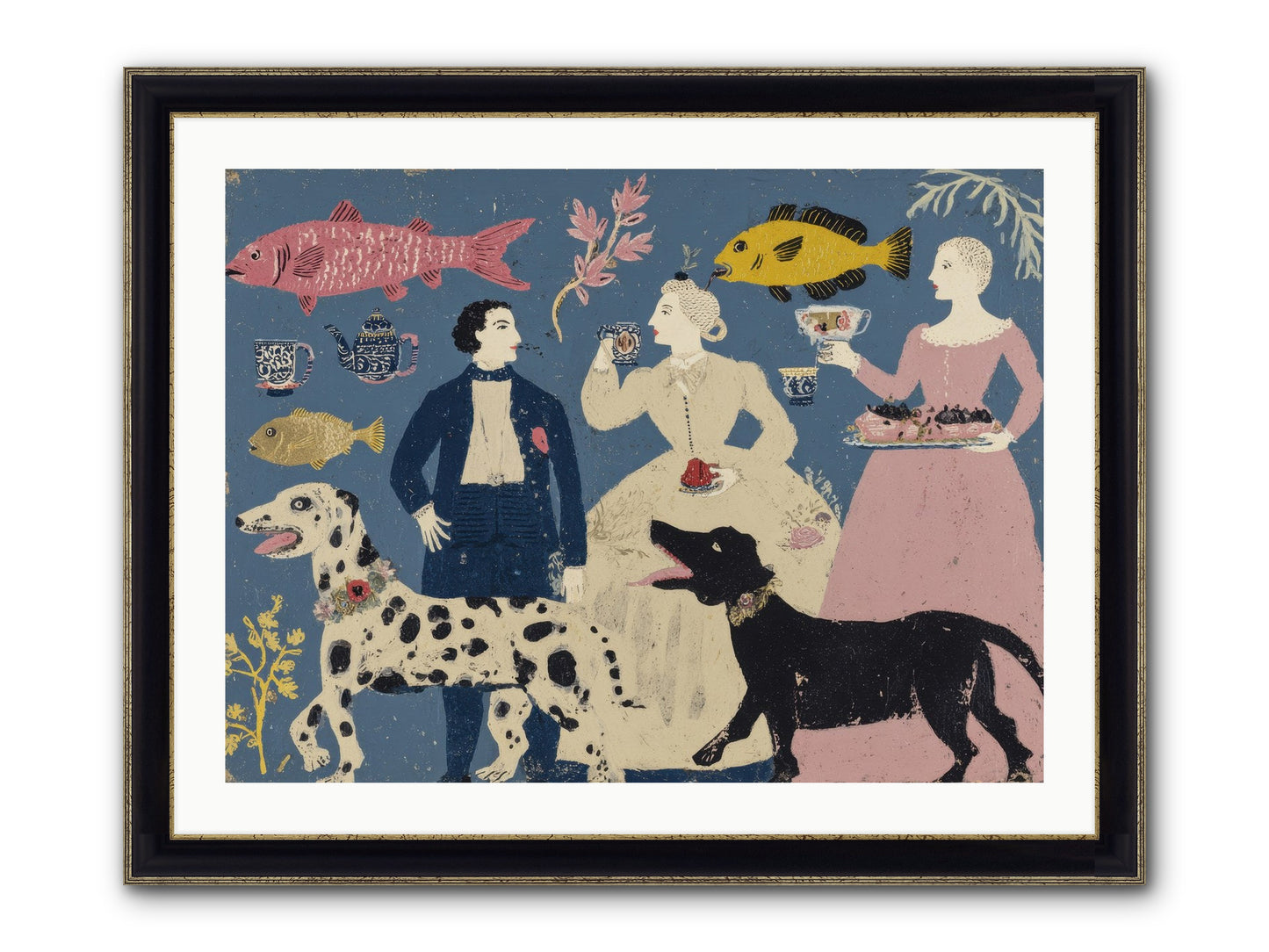 The Night They Did Everything At Once Framed Print - Black & Gold 32x24