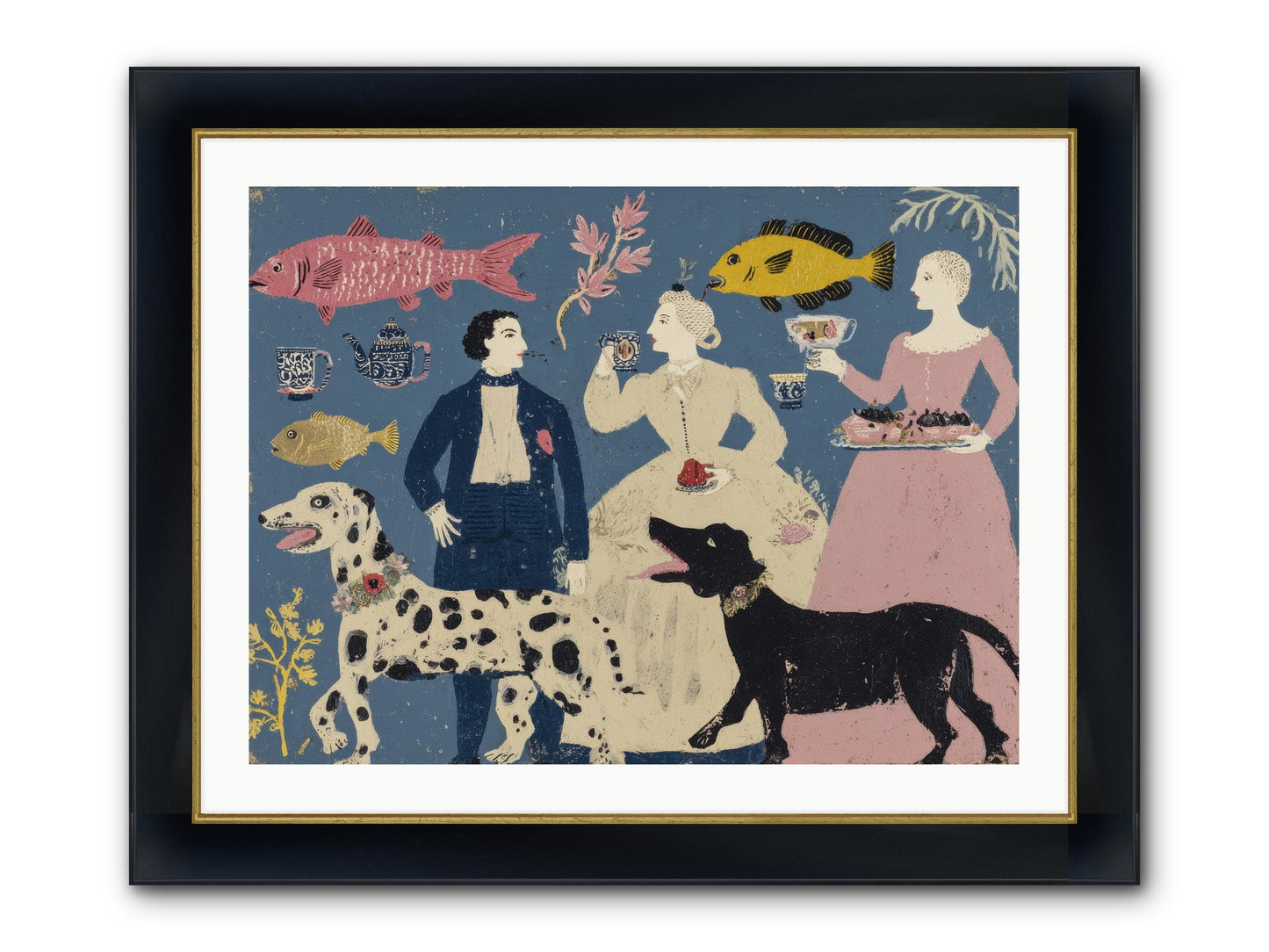 The Night They Did Everything At Once Framed Print - Wide Black w/Gold 32x24