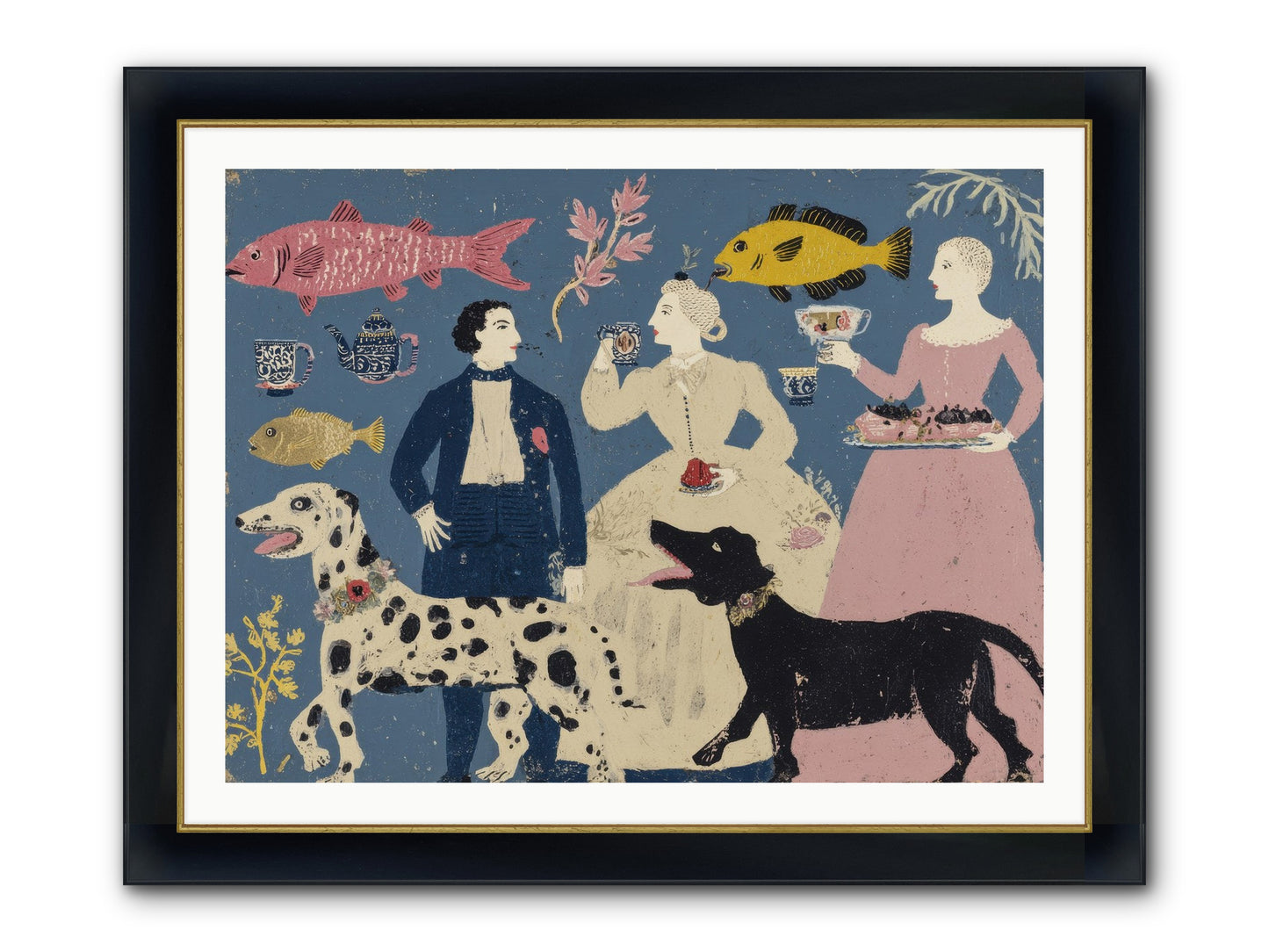 The Night They Did Everything At Once Framed Print - Wide Black w/Gold 40x30