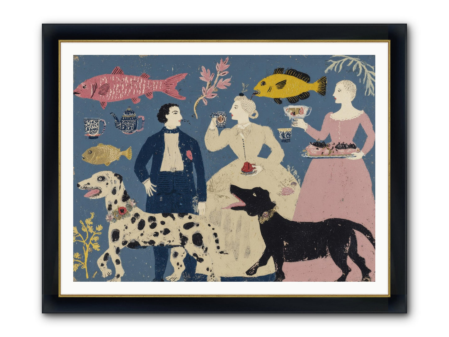 The Night They Did Everything At Once Framed Print - Wide Black w/Gold 48x36