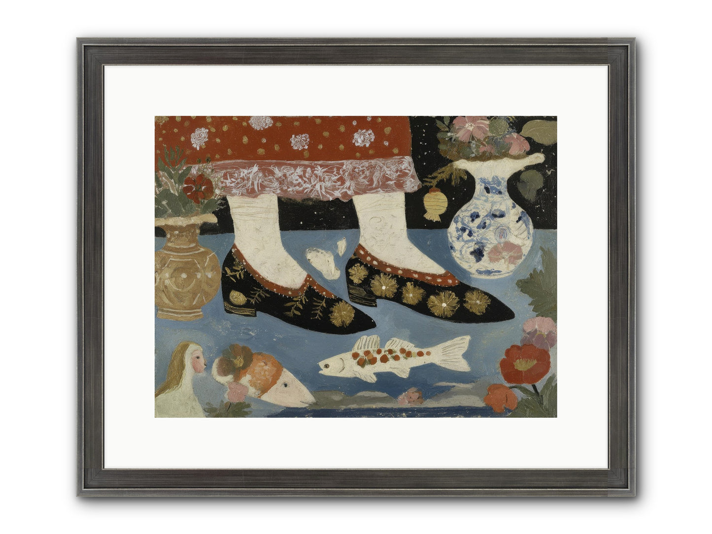 The Night We Sailed To Elsewhere Framed Print - Slimwoods Black/Silver 16x12
