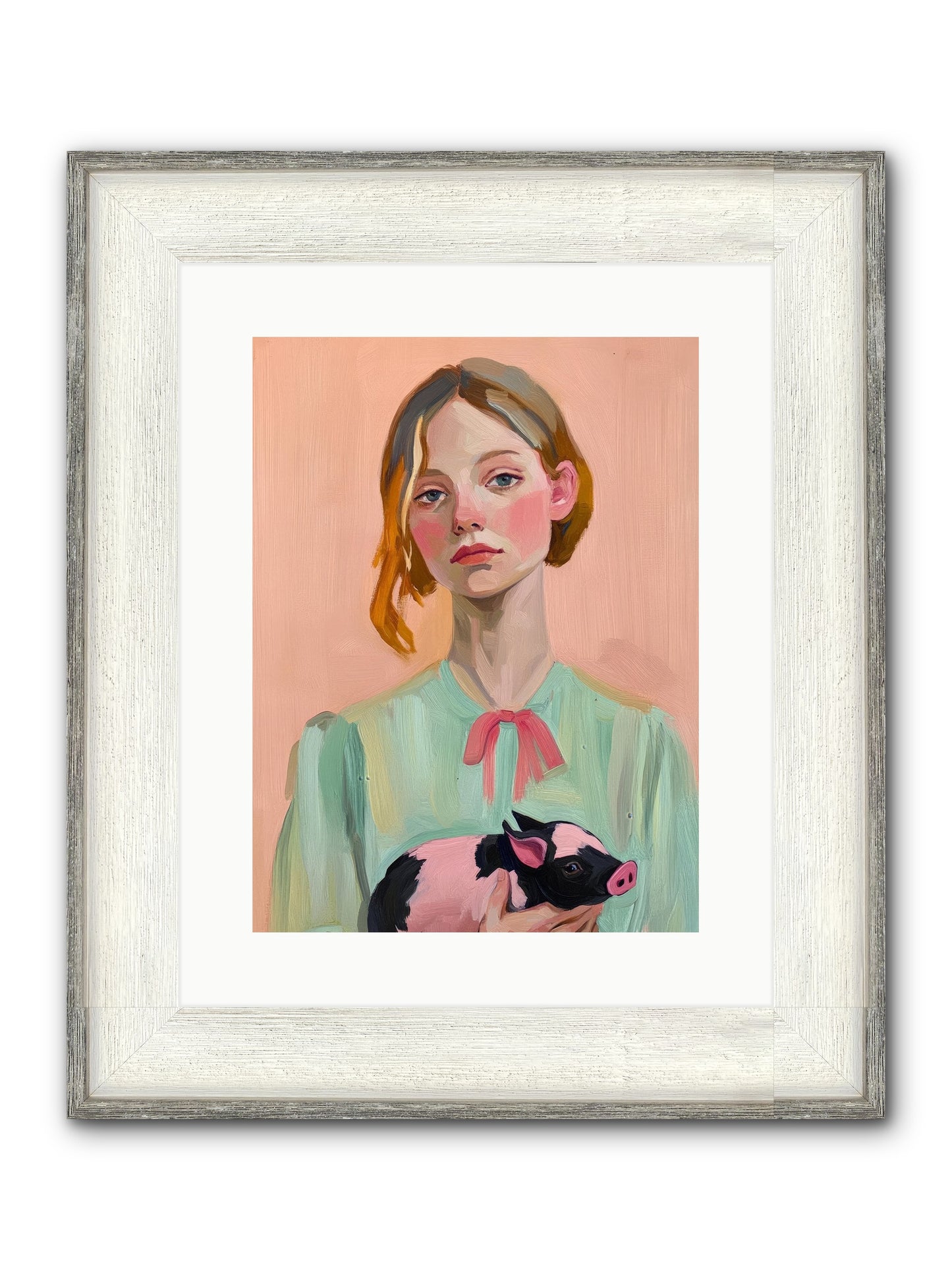 The Noble Barnyard Framed Print - Driftwood White 12x16