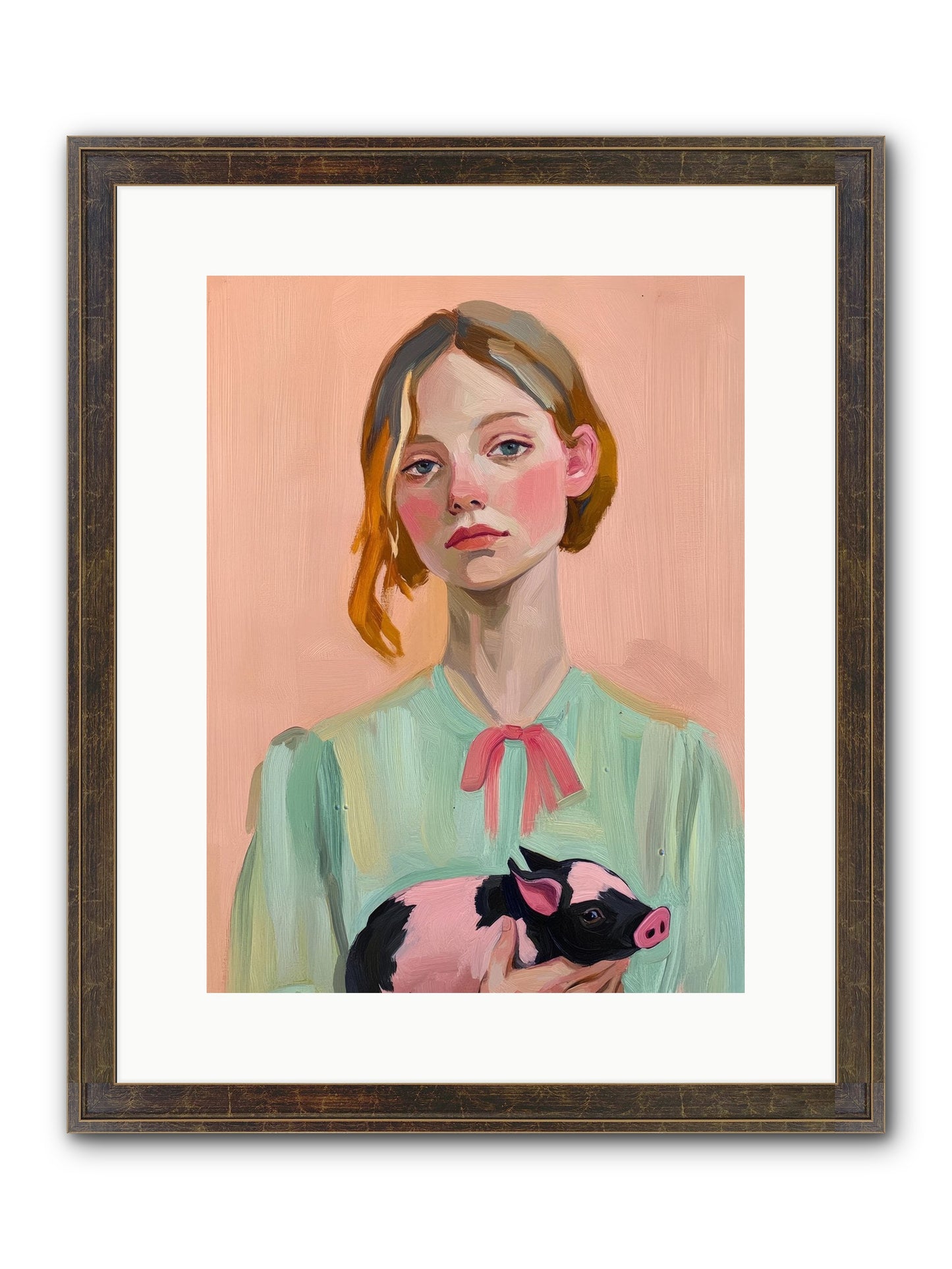 The Noble Barnyard Framed Print - Slimwoods Black/Gold 12x16