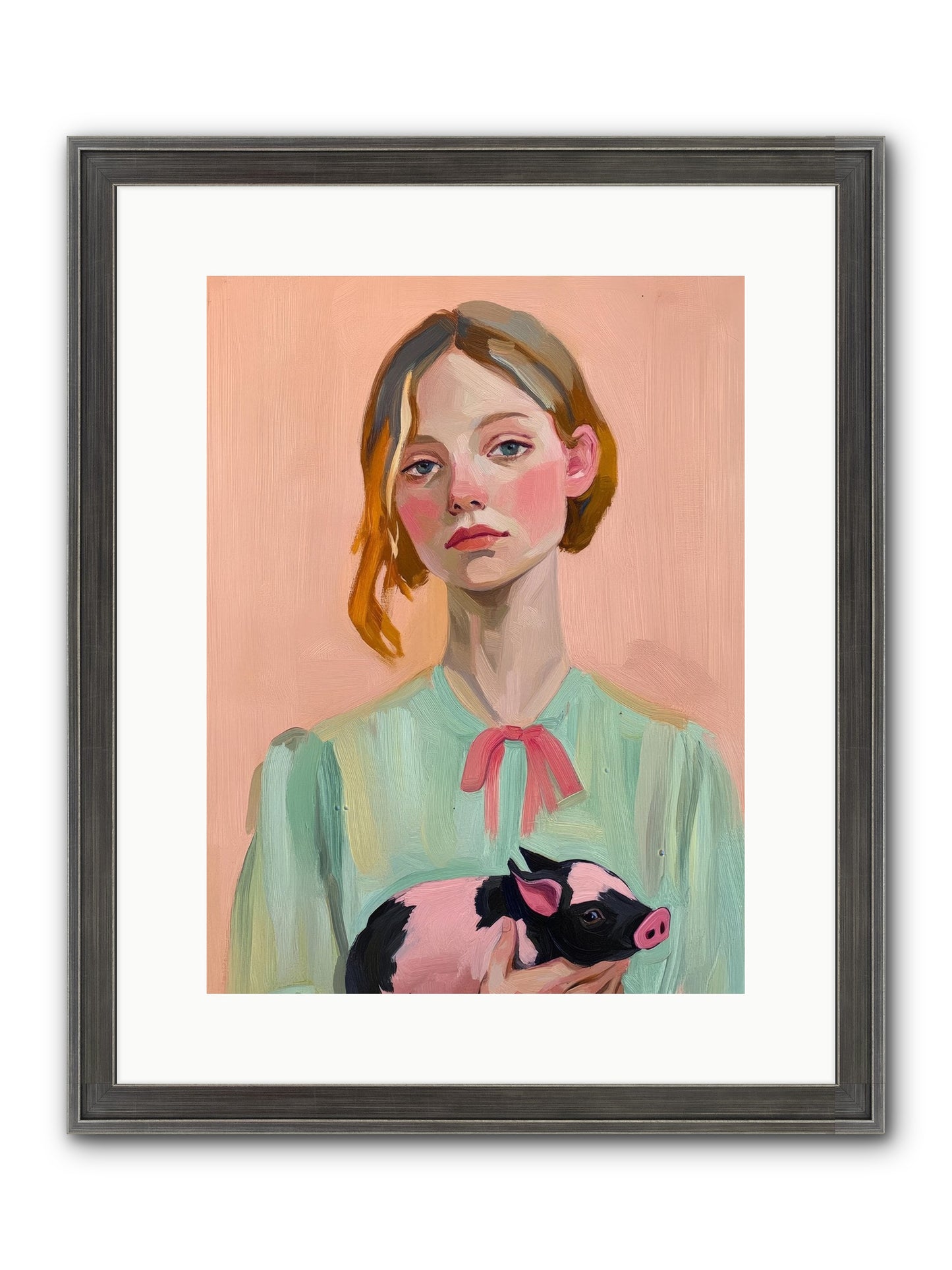 The Noble Barnyard Framed Print - Slimwoods Black/Silver 12x16