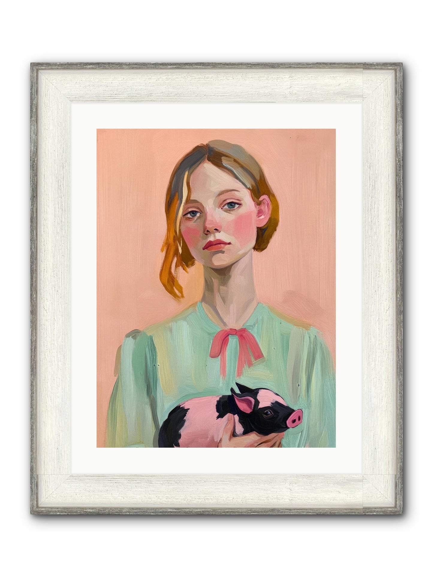 The Noble Barnyard Framed Print - Driftwood White 18x24