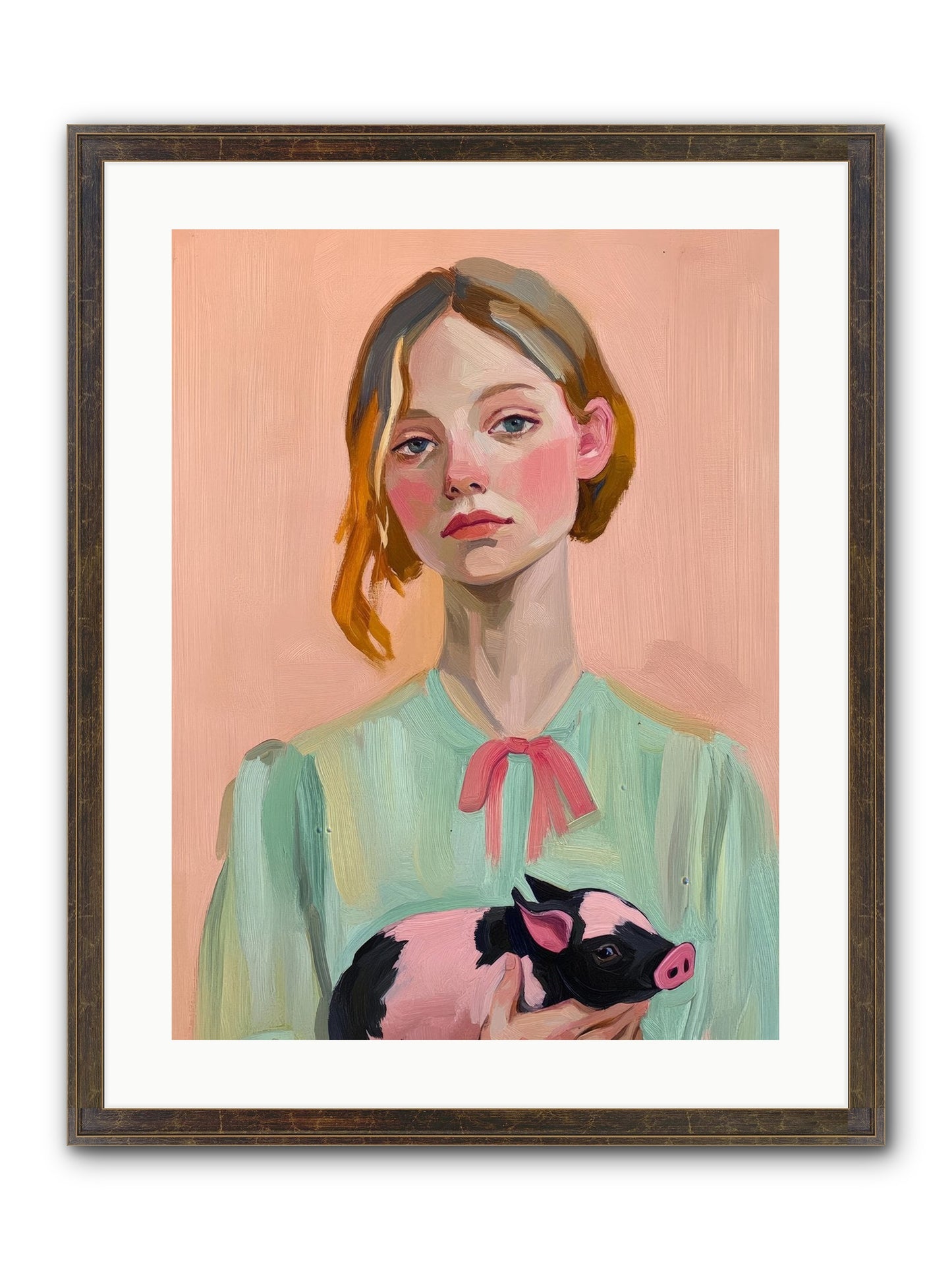 The Noble Barnyard Framed Print - Slimwoods Black/Gold 18x24