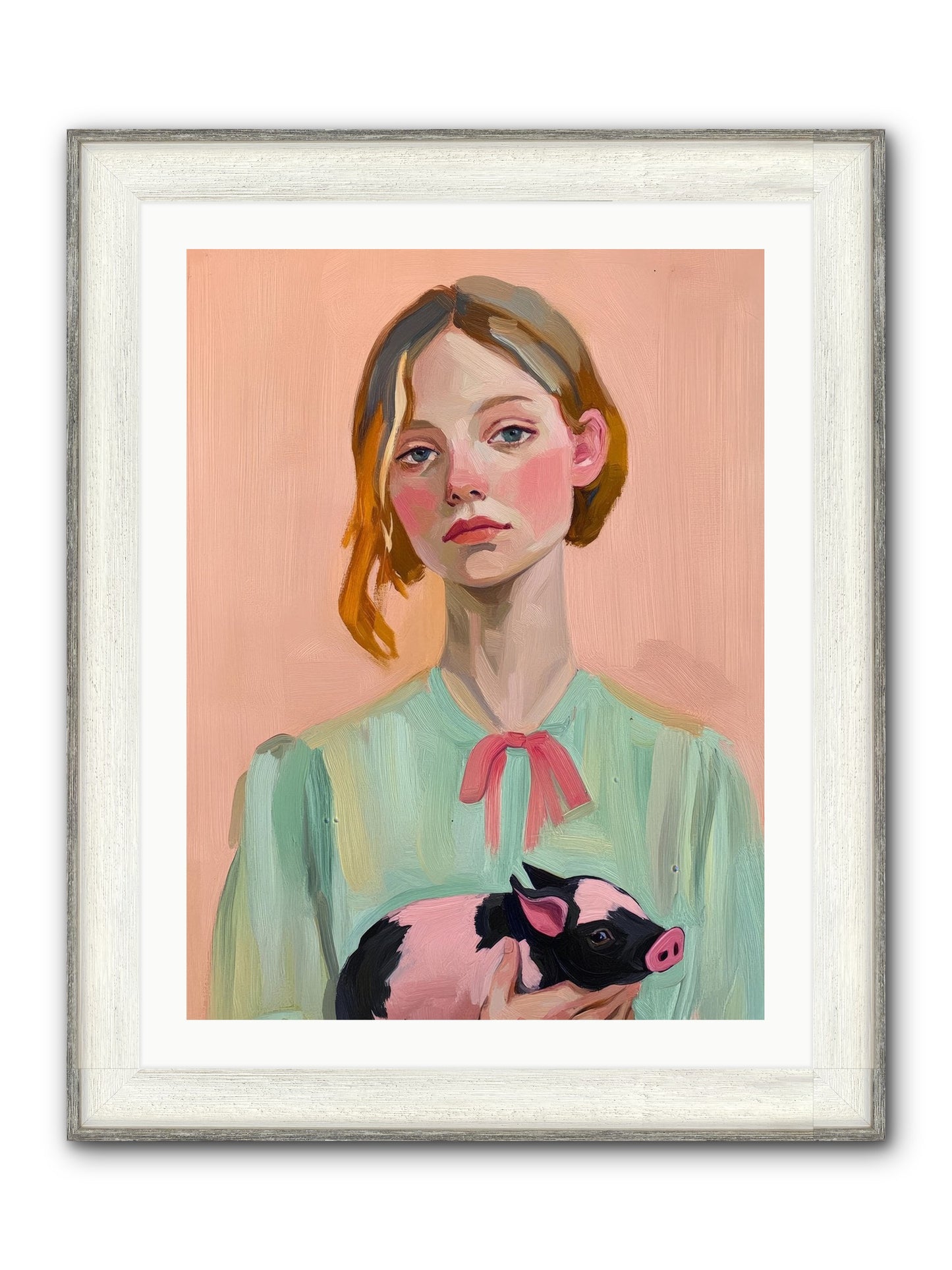The Noble Barnyard Framed Print - Driftwood White 24x32
