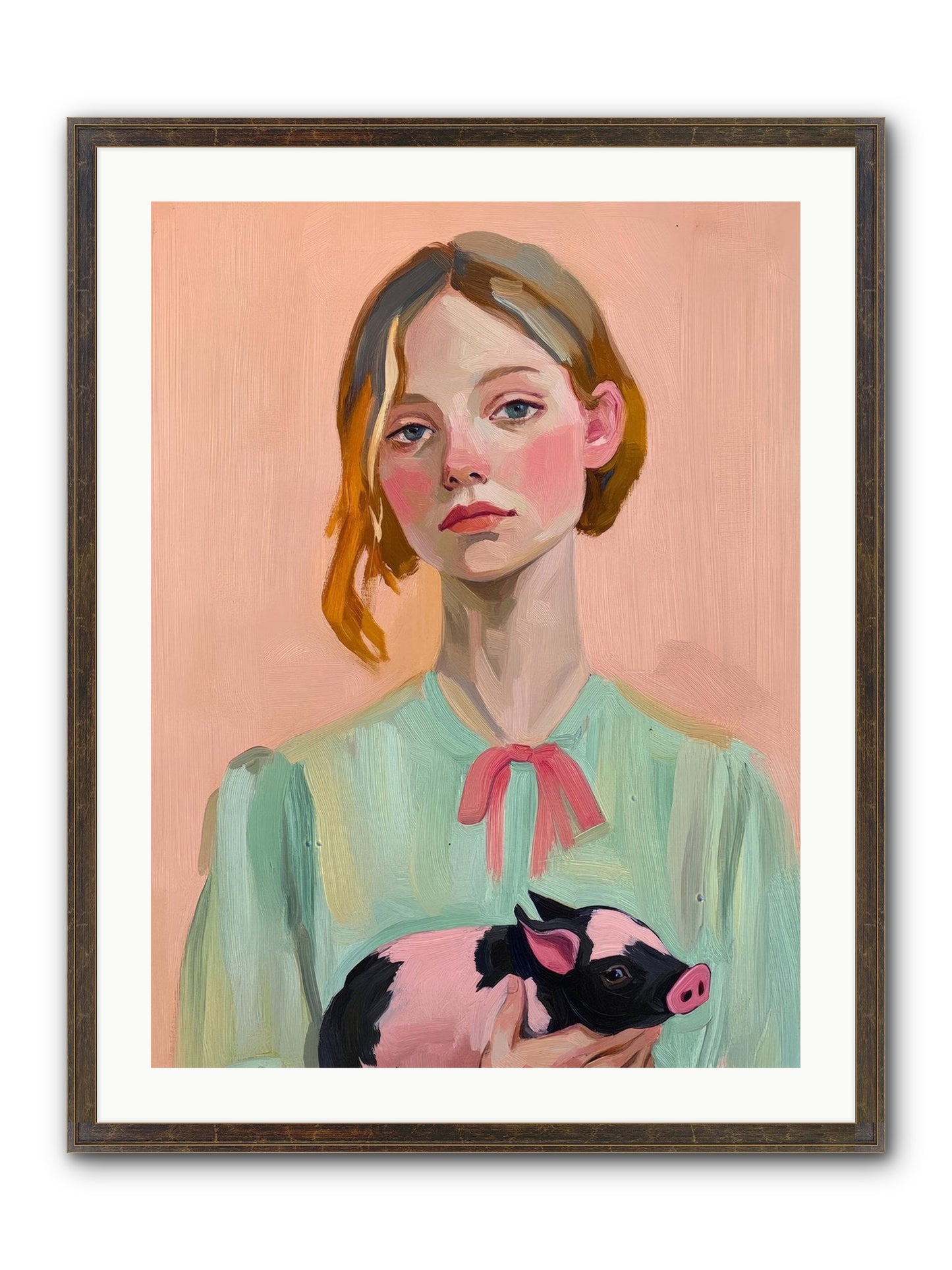 The Noble Barnyard Framed Print - Slimwoods Black/Gold 24x32
