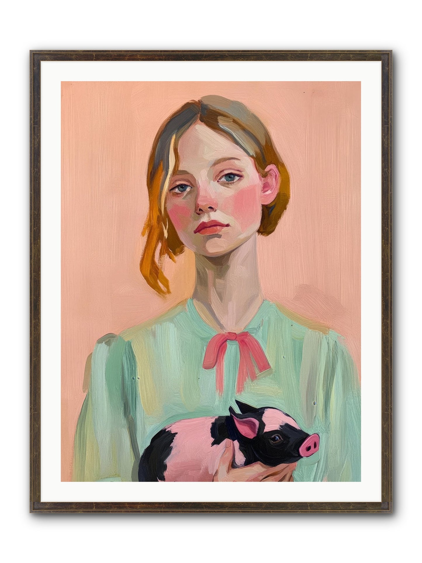 The Noble Barnyard Framed Print - Slimwoods Black/Gold 30x40