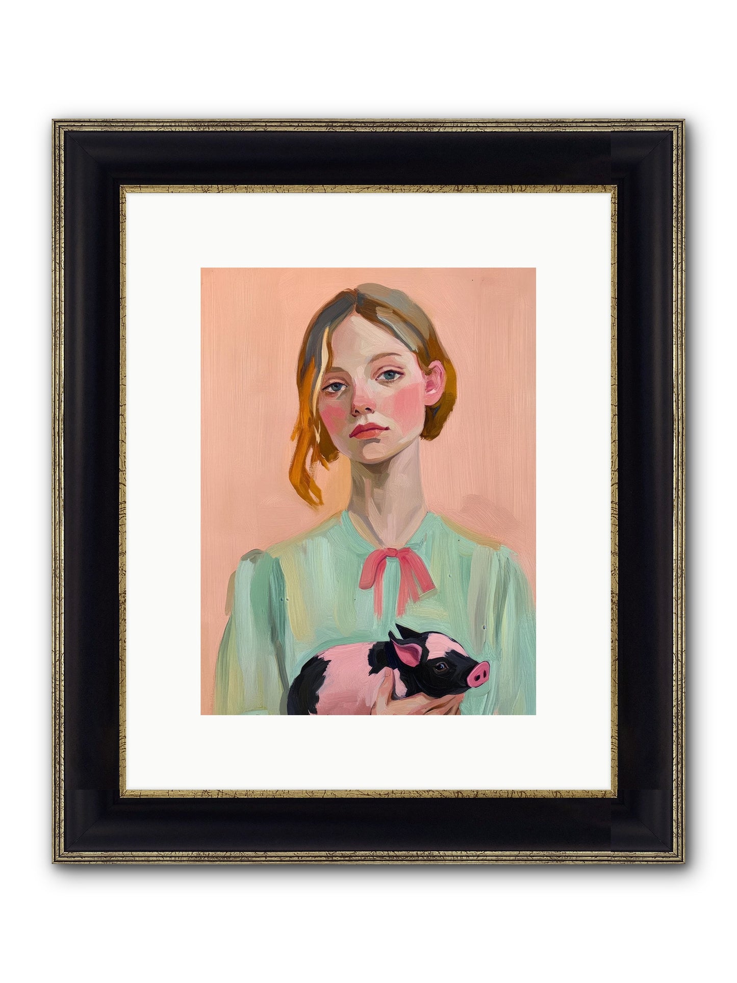 The Noble Barnyard Framed Print - Black & Gold 9x12